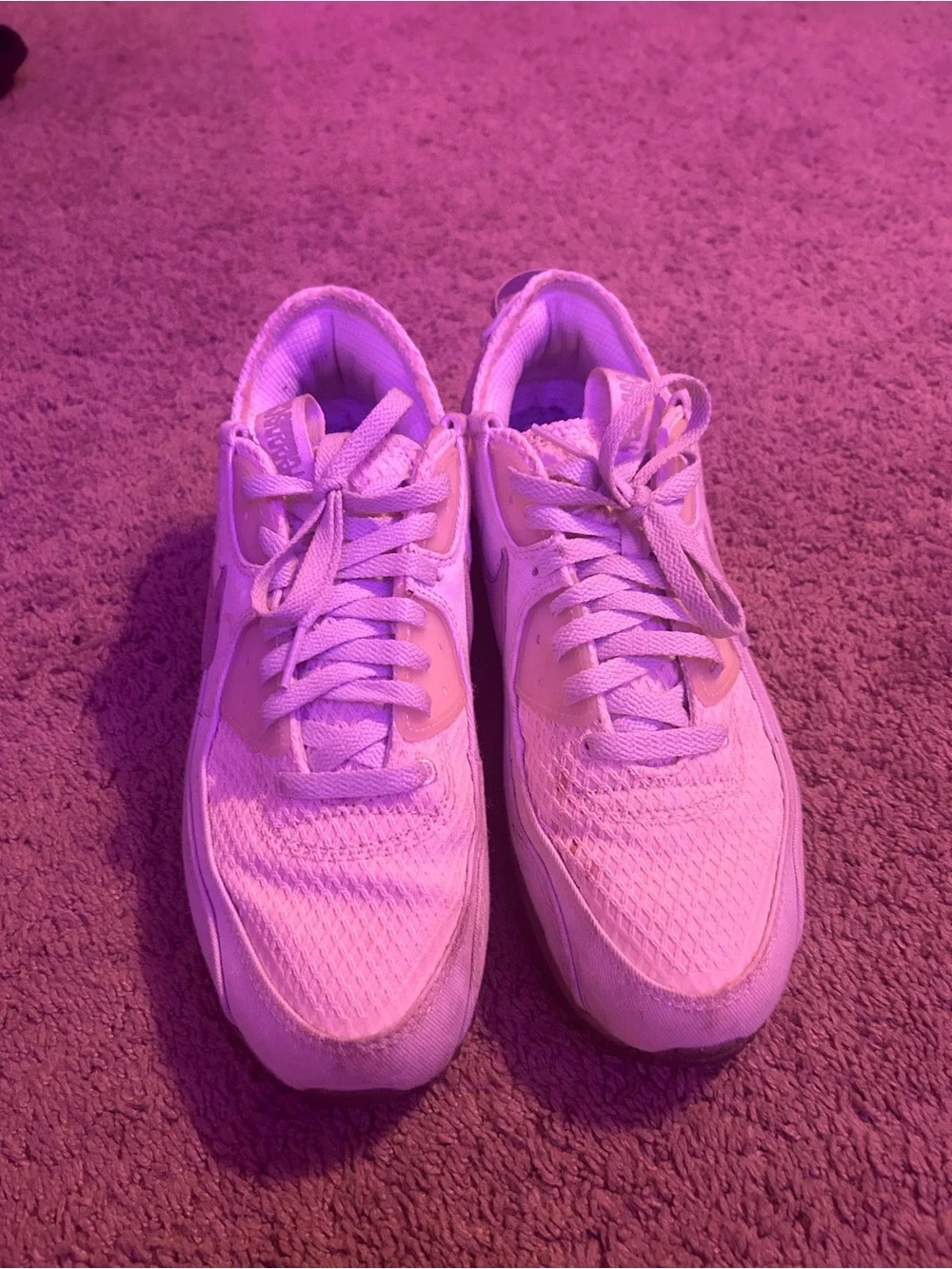 Nike Women’s Sneakers in Light Pink and White